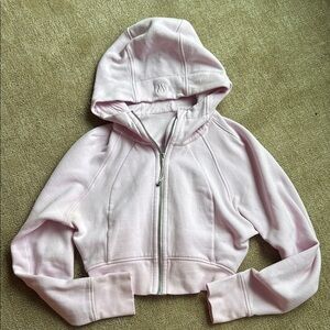 lululemon athletica scuba full zip cropped hoodie
